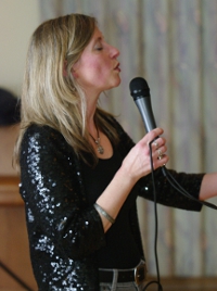 kay teaching line dancing in gloucester